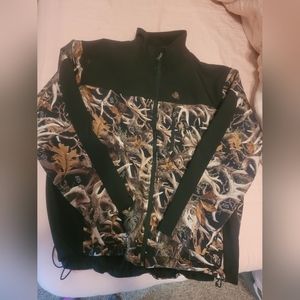 Men's camo antler zip up